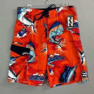 Billabong Getting Jiggy Men’s Board Shorts 12 Size 34 Orange